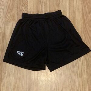 Lanzera Black Soccer Shorts w/ Drawstring Closure - Size Youth Small